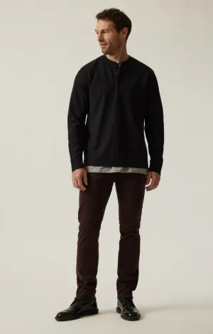 34 Heritage Long Sleeve Henley | Black