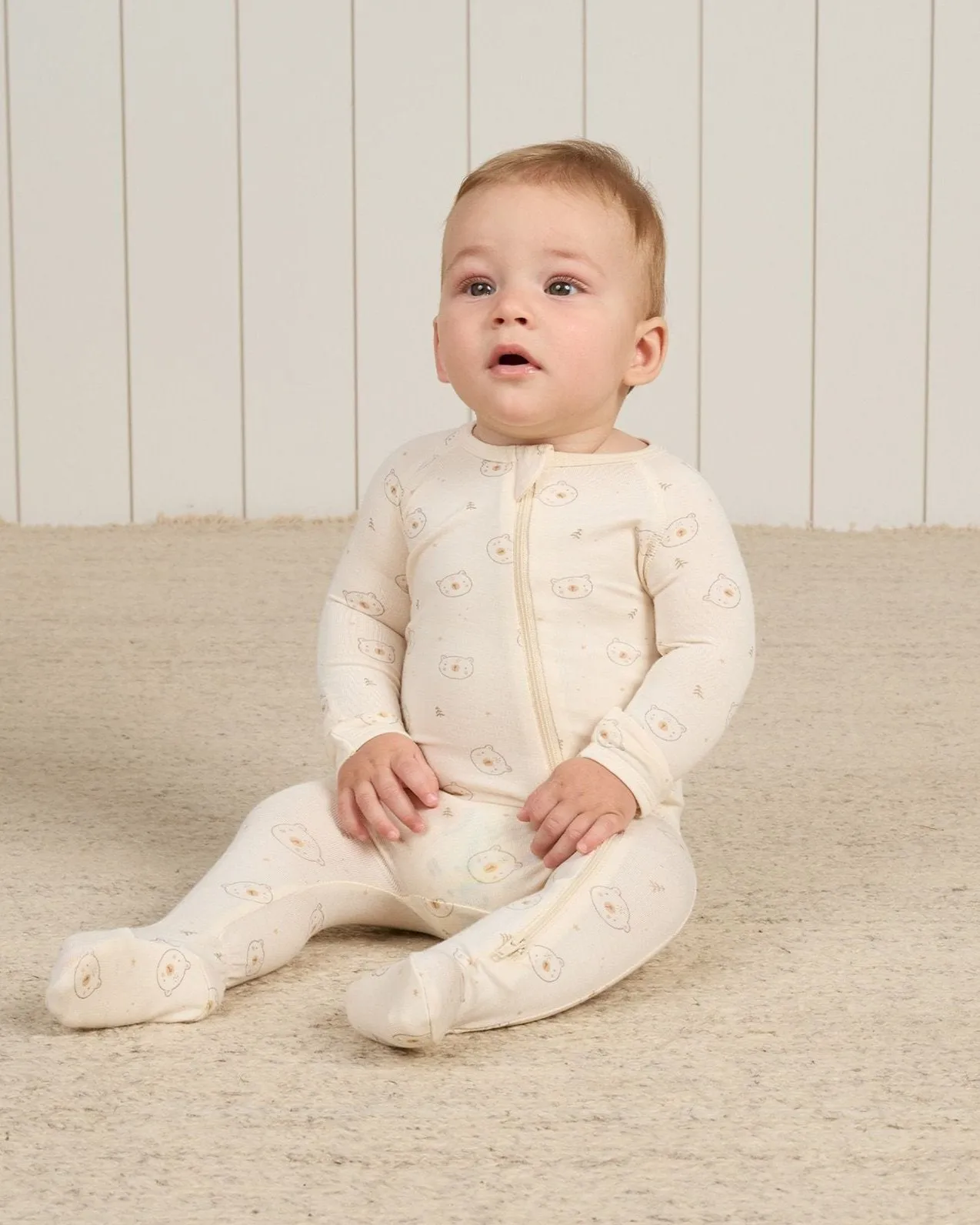 Bamboo Zip Footie - Bears *LAST ONE - 0/3m*