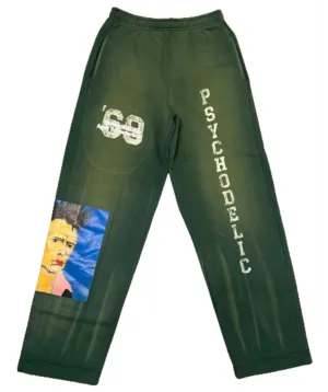 *Better With Age 'Psychodelic' Green Sweatpants
