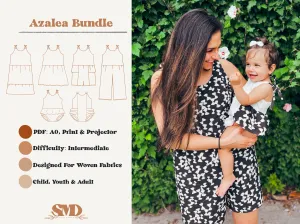 Bundle Azalea Romper and Dress Digital Sewing Pattern