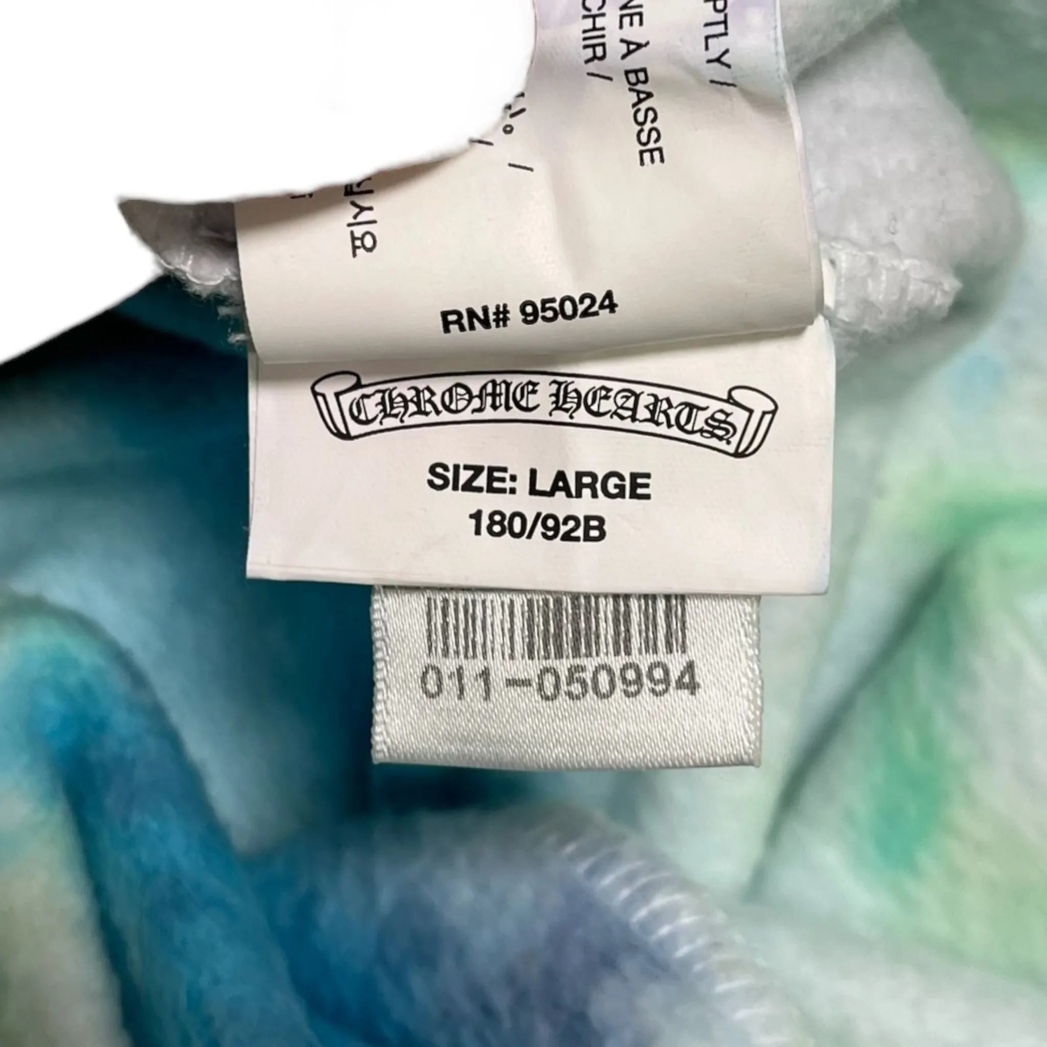 Chrome Hearts Horse Shoe Logo Sweatpants Tie Dye