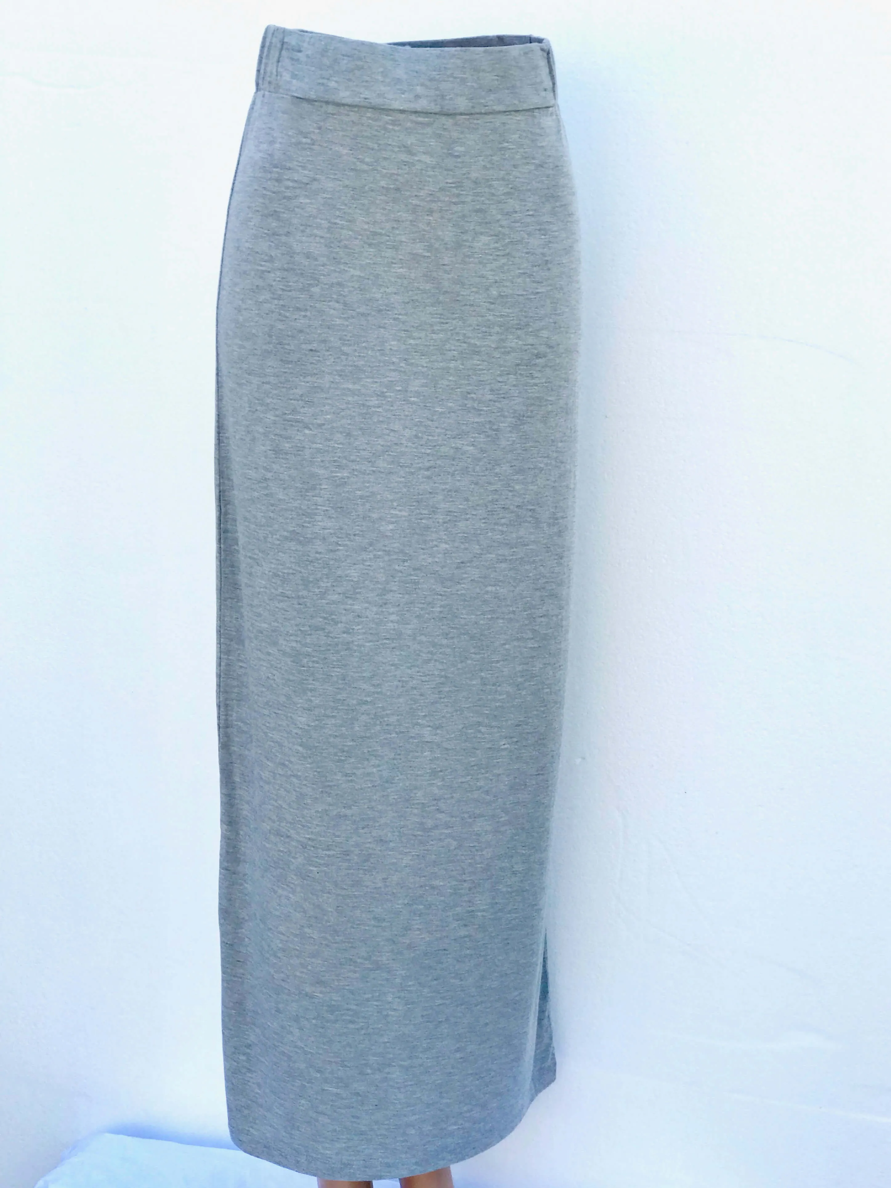 Cozy Chic Grey Maxi Skirt