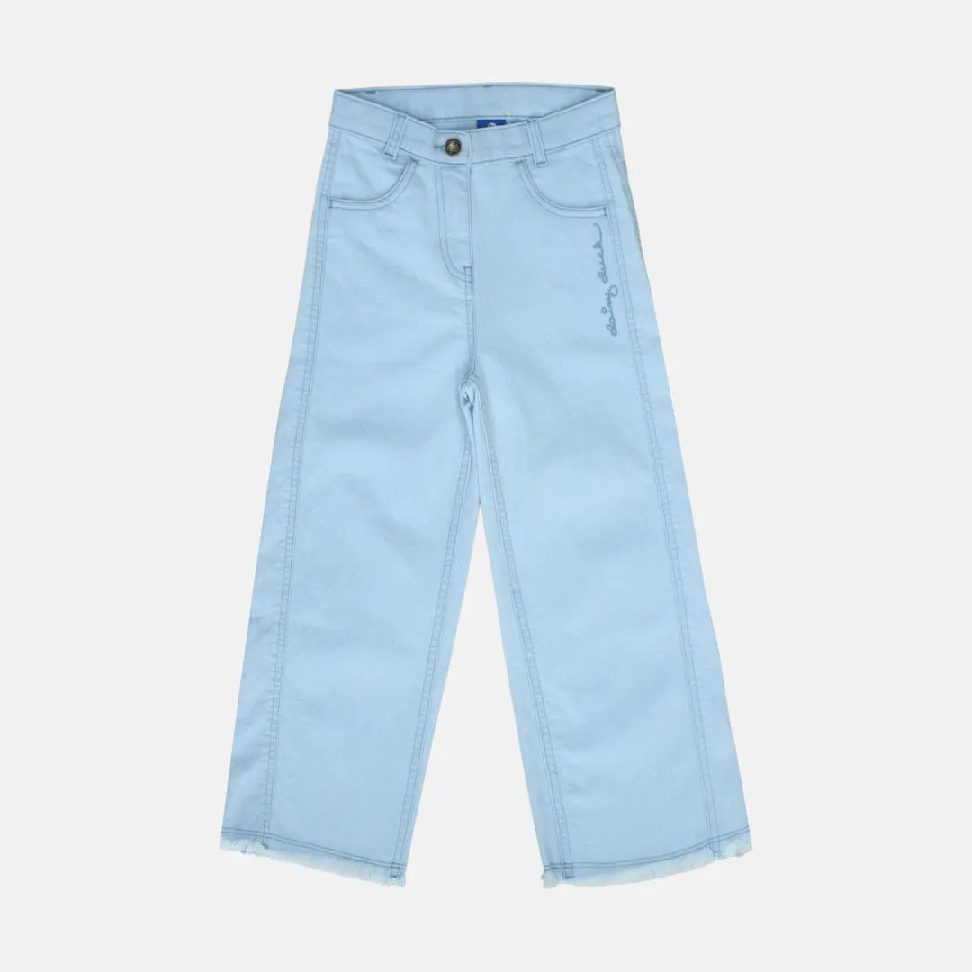 Denim Culottes/ Kulot Jeans Anak Perempuan Blue/ Daisy Bright Girl