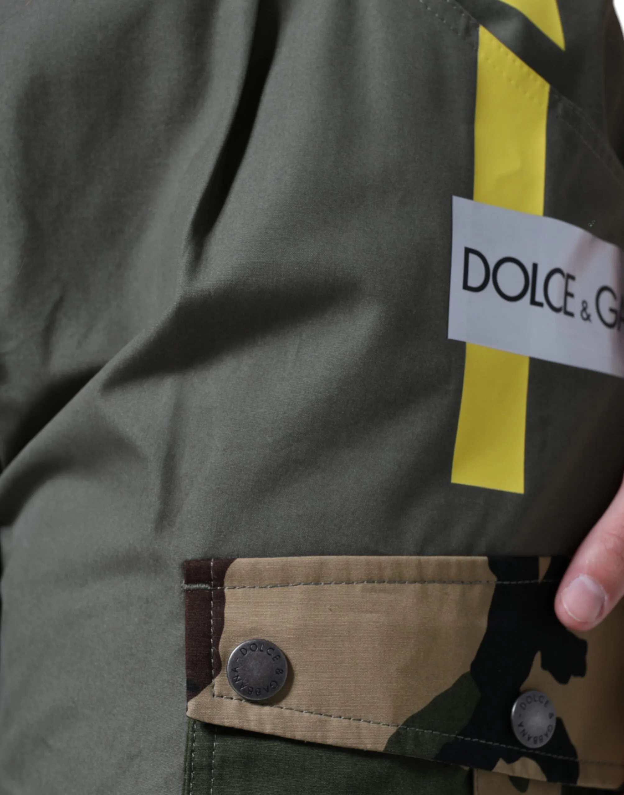 Dolce & Gabbana Green Military Cotton Cargo Pants
