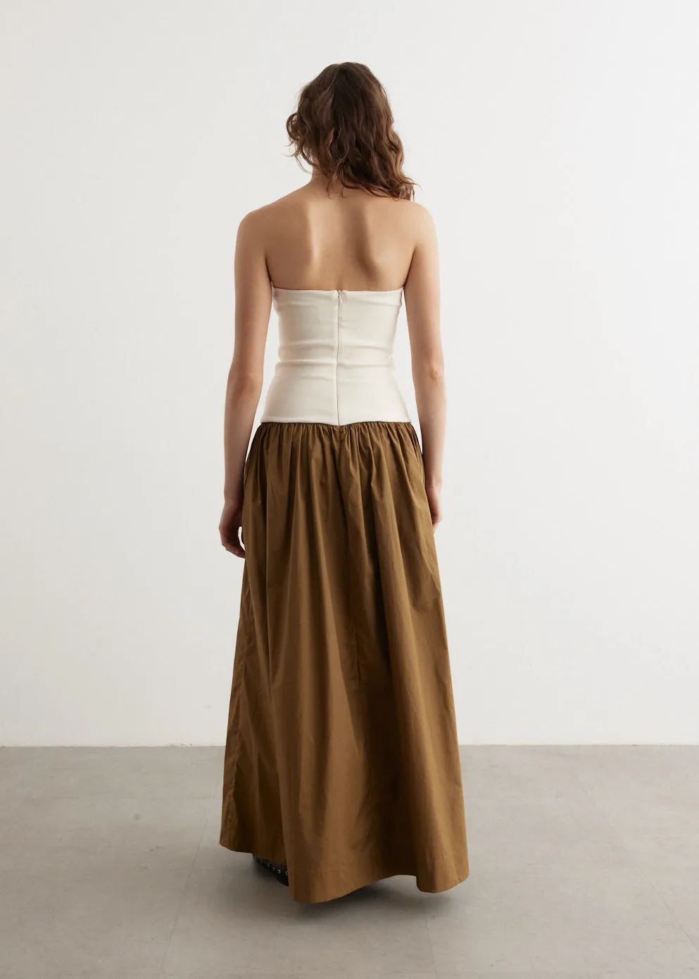 Duo Strapless Knit Cotton Dress