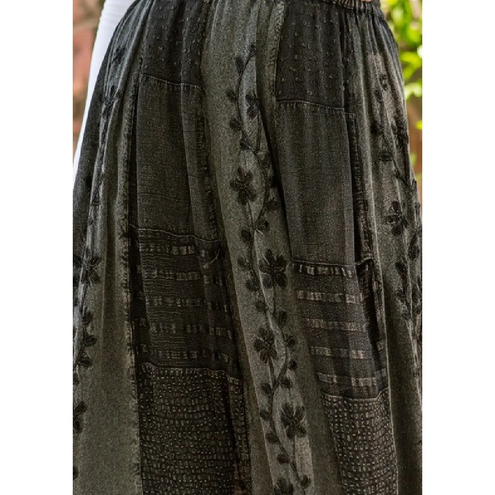 Embroidered Maxi Skirt