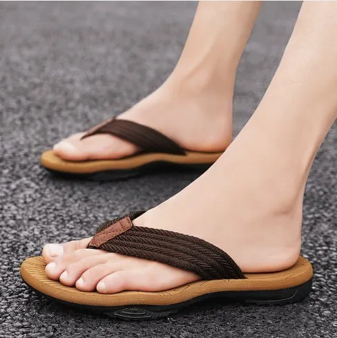EVA Soft Sole Lightweight Flip Flops - Flip Flops Beach Shoes
