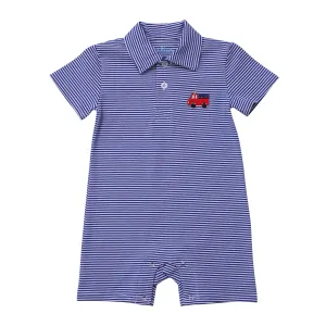 Firetruck Polo Romper