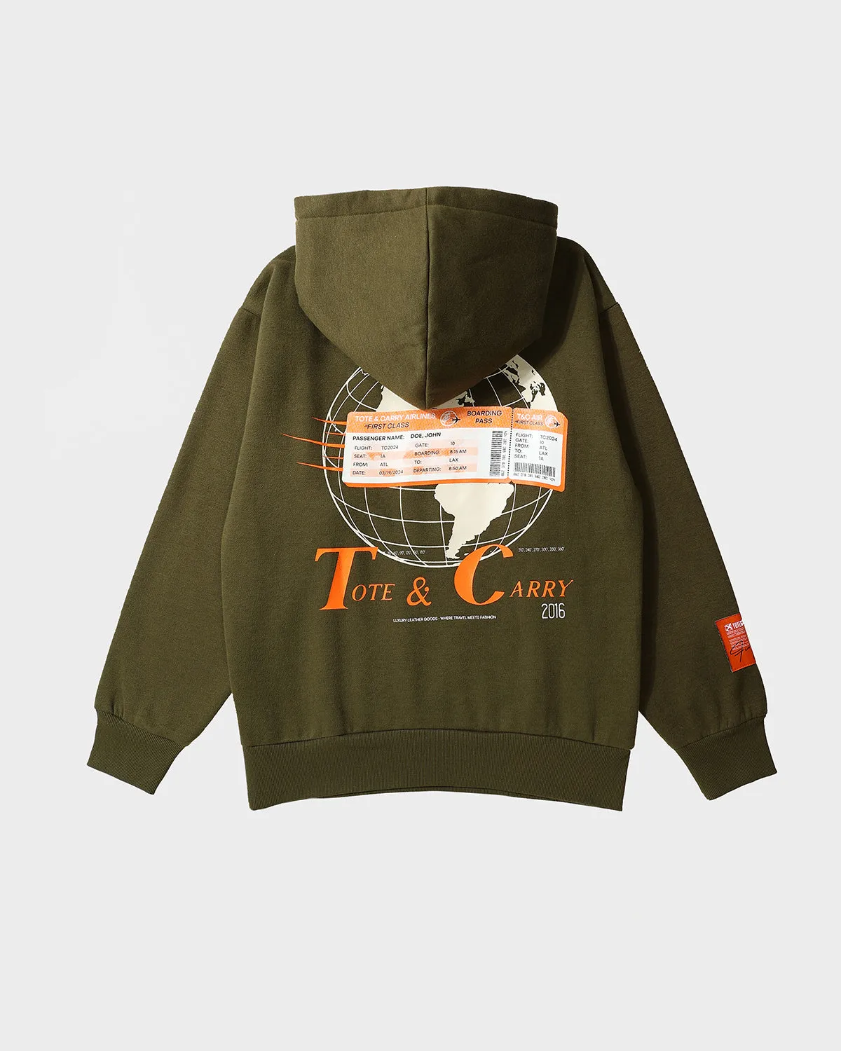 First Class Hoodie & Sweats Set in Olive