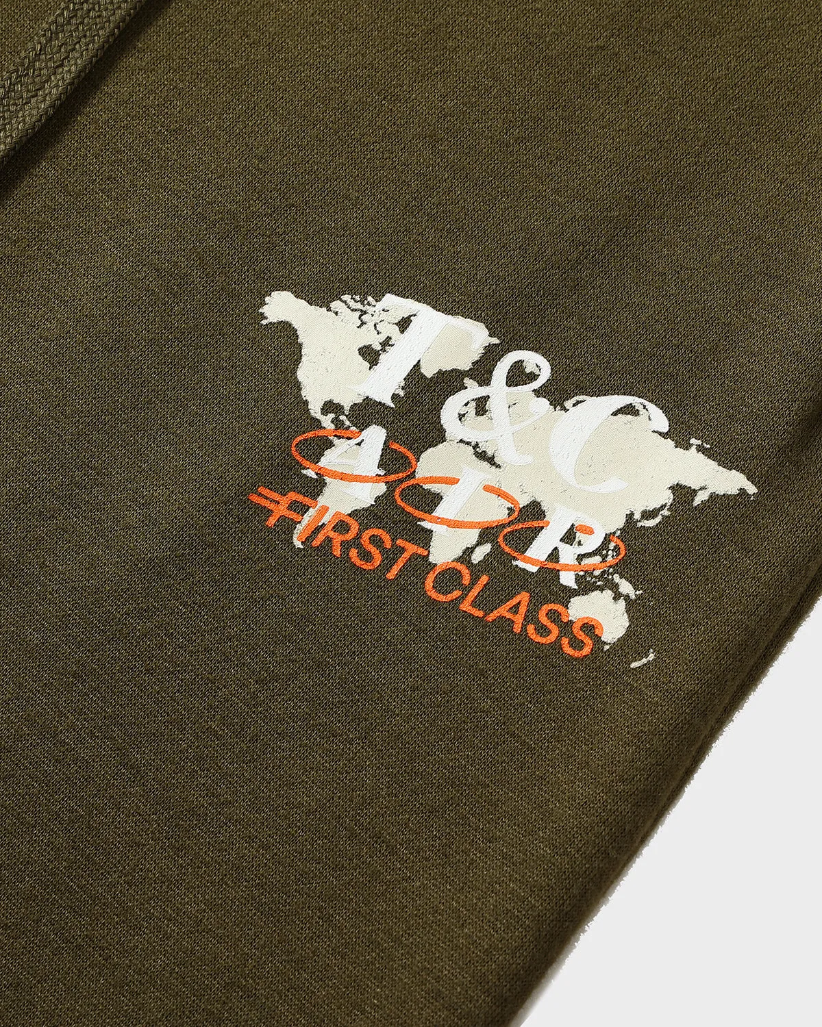 First Class Hoodie & Sweats Set in Olive
