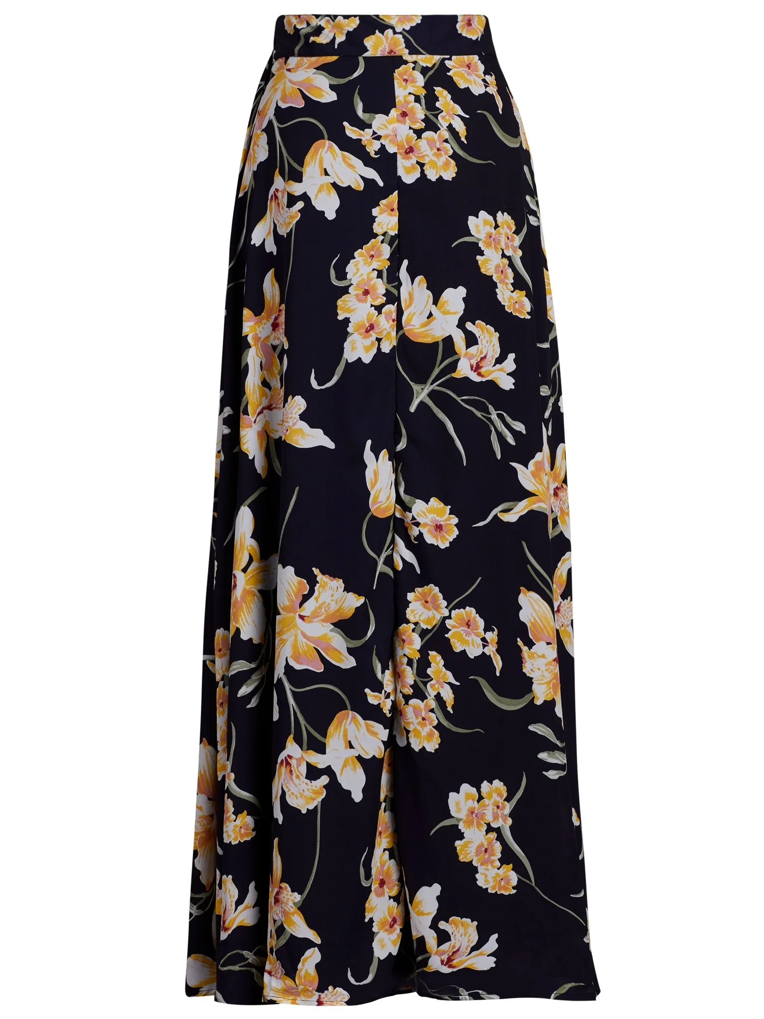 Floral Wrap Maxi Skirt
