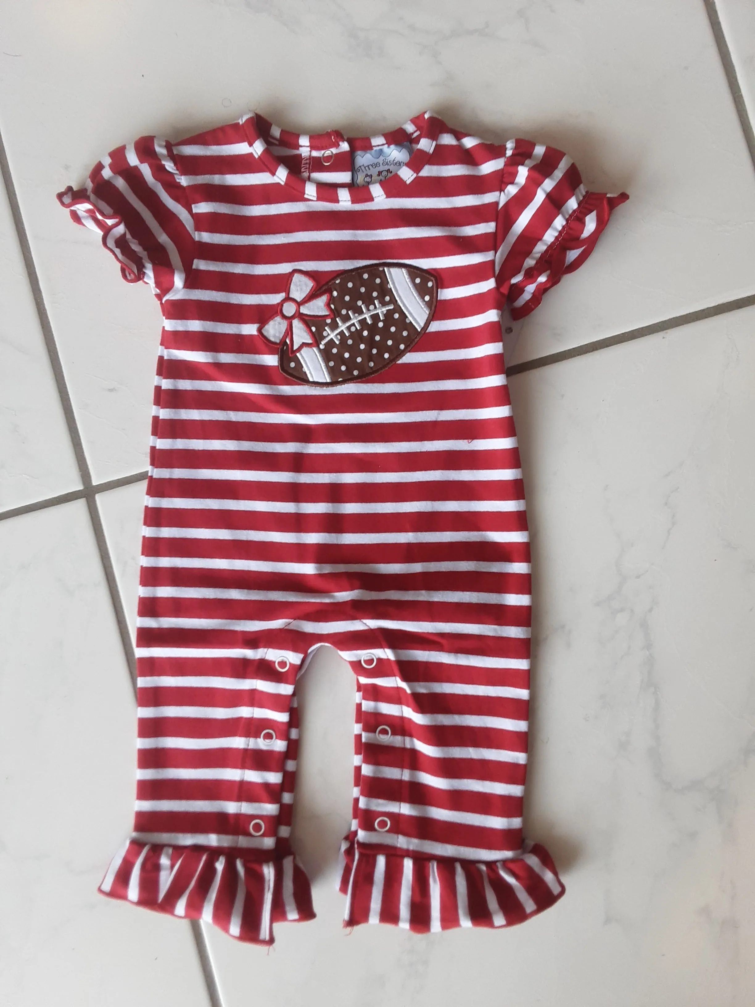 Football Romper - Girls |Three Sisters