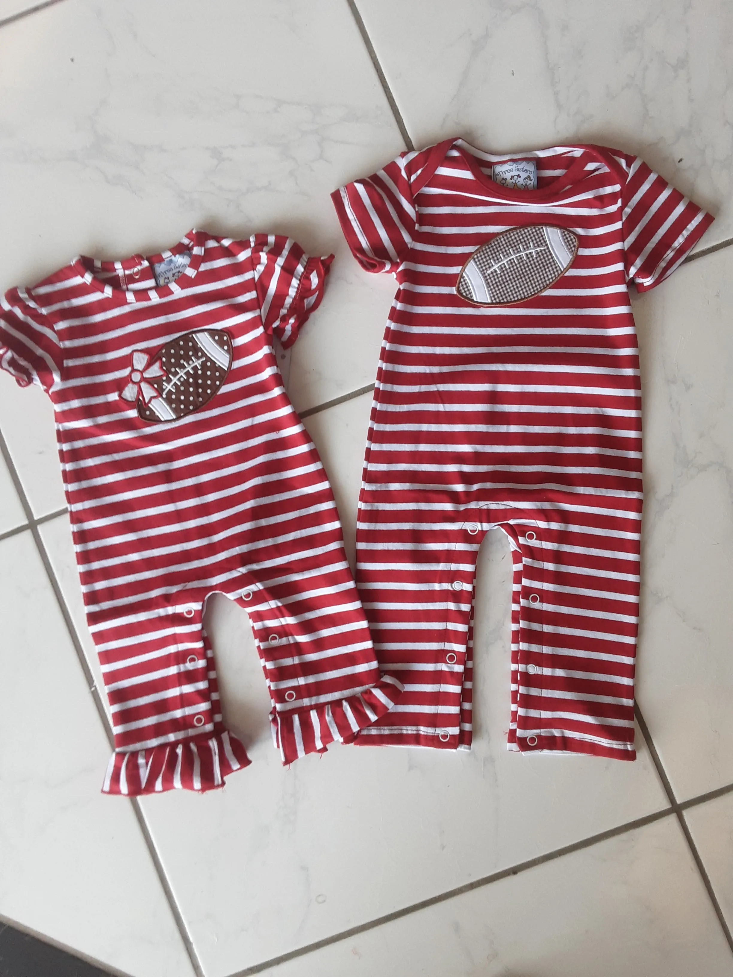 Football Romper - Girls |Three Sisters