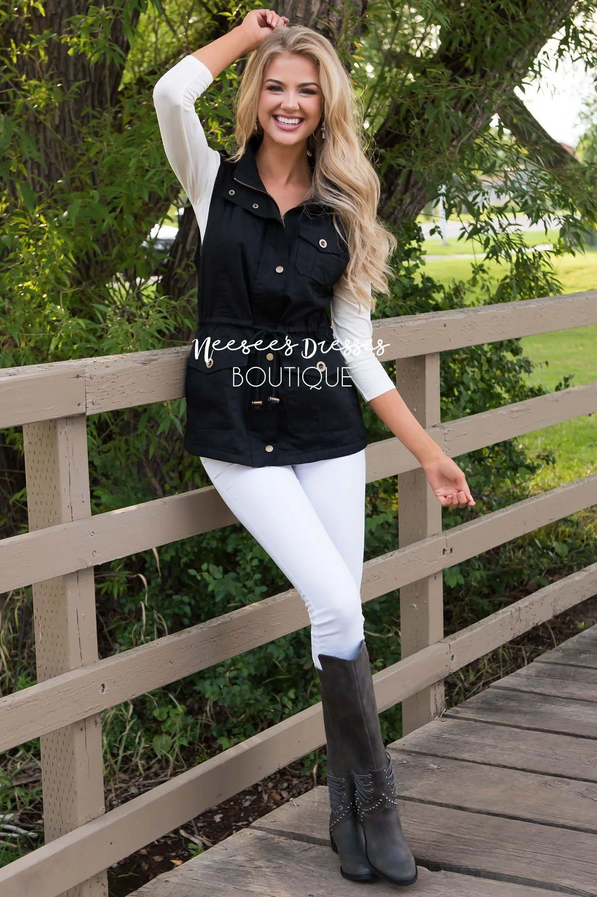 Forever Cuddly Drawstring Vest
