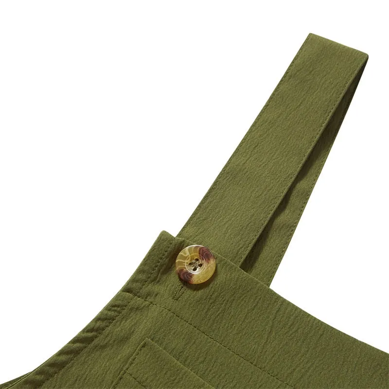Funki Buys | Pants | Women's Elegant Wide Leg Bib Romper