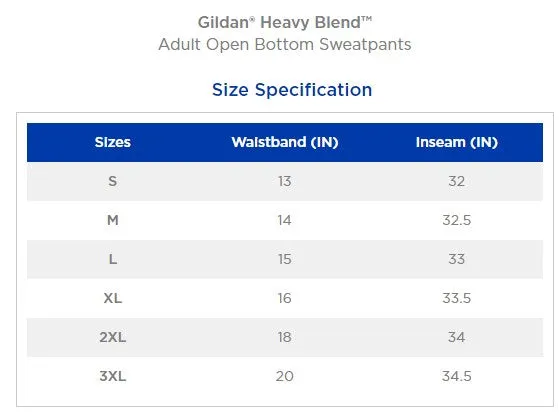Gildan® Heavy Blend™ Men's Open Bottom Sweatpants