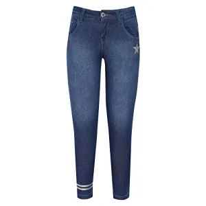 Gini & Jony Girls 5 Pocket Mild Wash Jeans (Denim_12-24 Months)