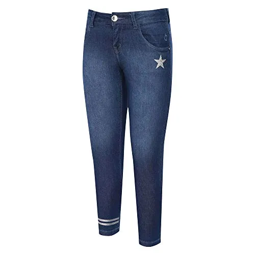 Gini & Jony Girls 5 Pocket Mild Wash Jeans (Denim_12-24 Months)