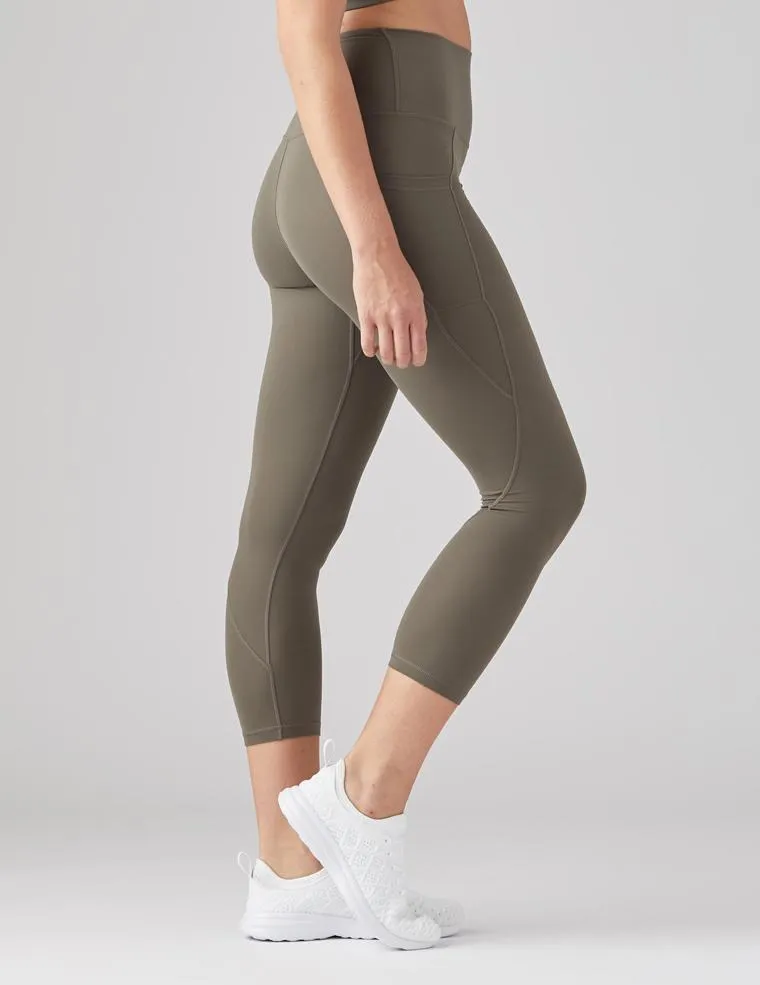 Glyder Top Notch 7/8 Leggings - Dark Moss