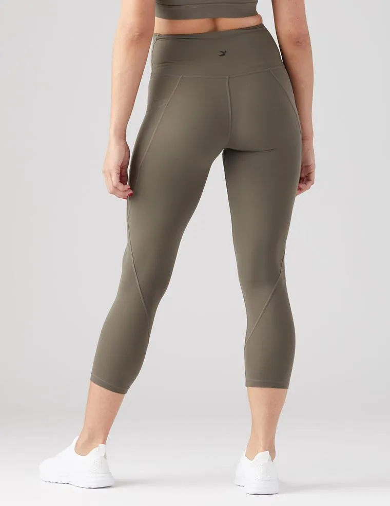 Glyder Top Notch 7/8 Leggings - Dark Moss