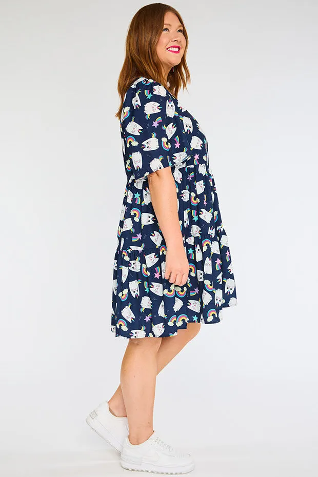 Jackson Caticorns Navy Dress