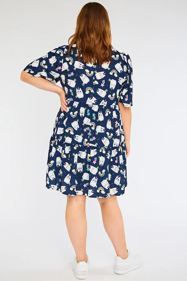 Jackson Caticorns Navy Dress