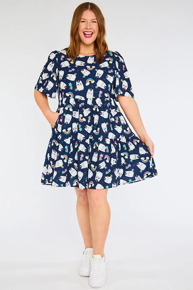 Jackson Caticorns Navy Dress
