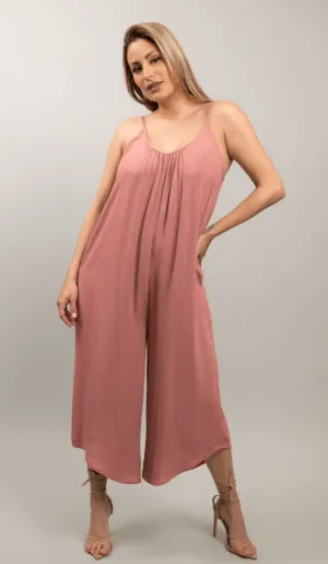 Jumpsuit with spaghetti straps and pockets SD7235