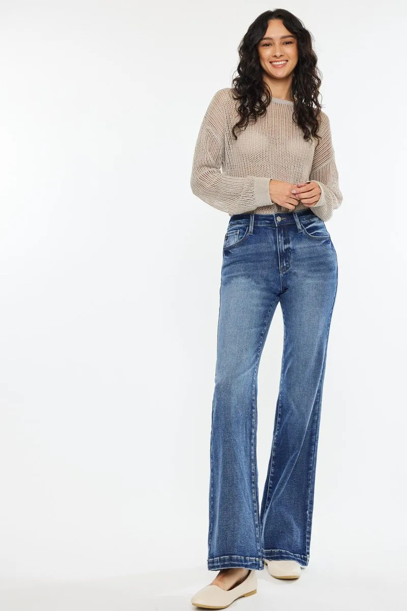 Kancan - Avonlea High Rise Wide Leg Flare Jeans - KC20024