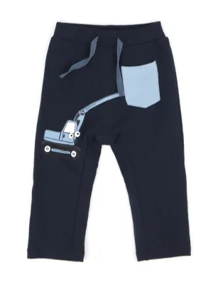 Kids Boy's Graphic Printed Sweatpants,Navy