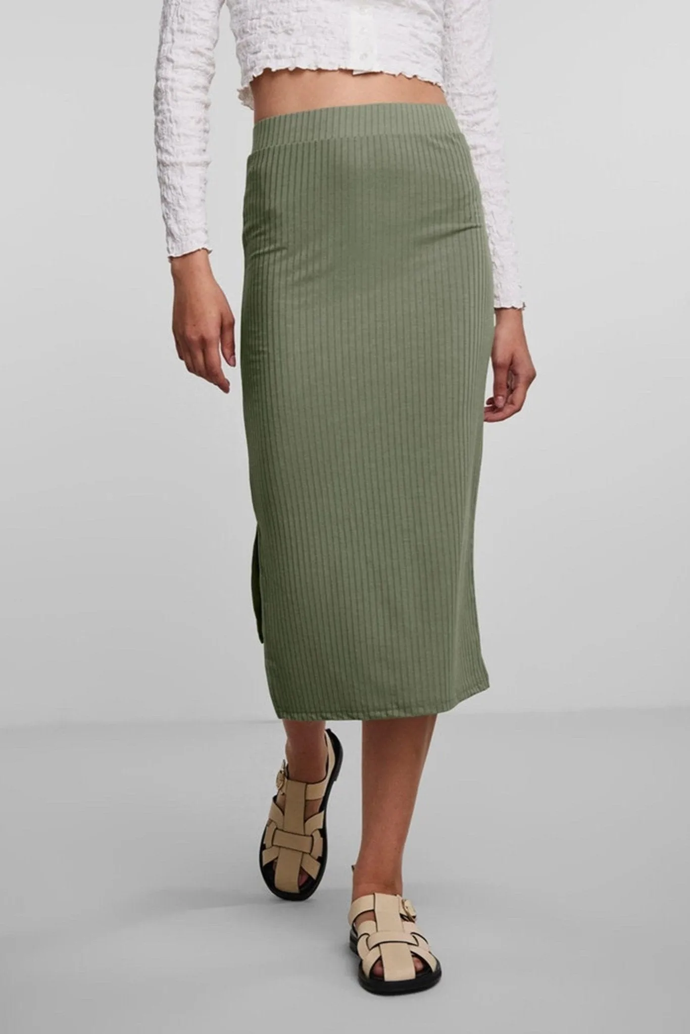 Kylie Skirt - Deep Lichen Green
