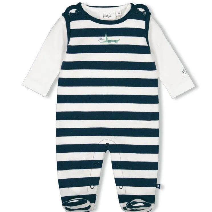 LATER GATOR 2-Piece (Adorable!)  Stripe Romper