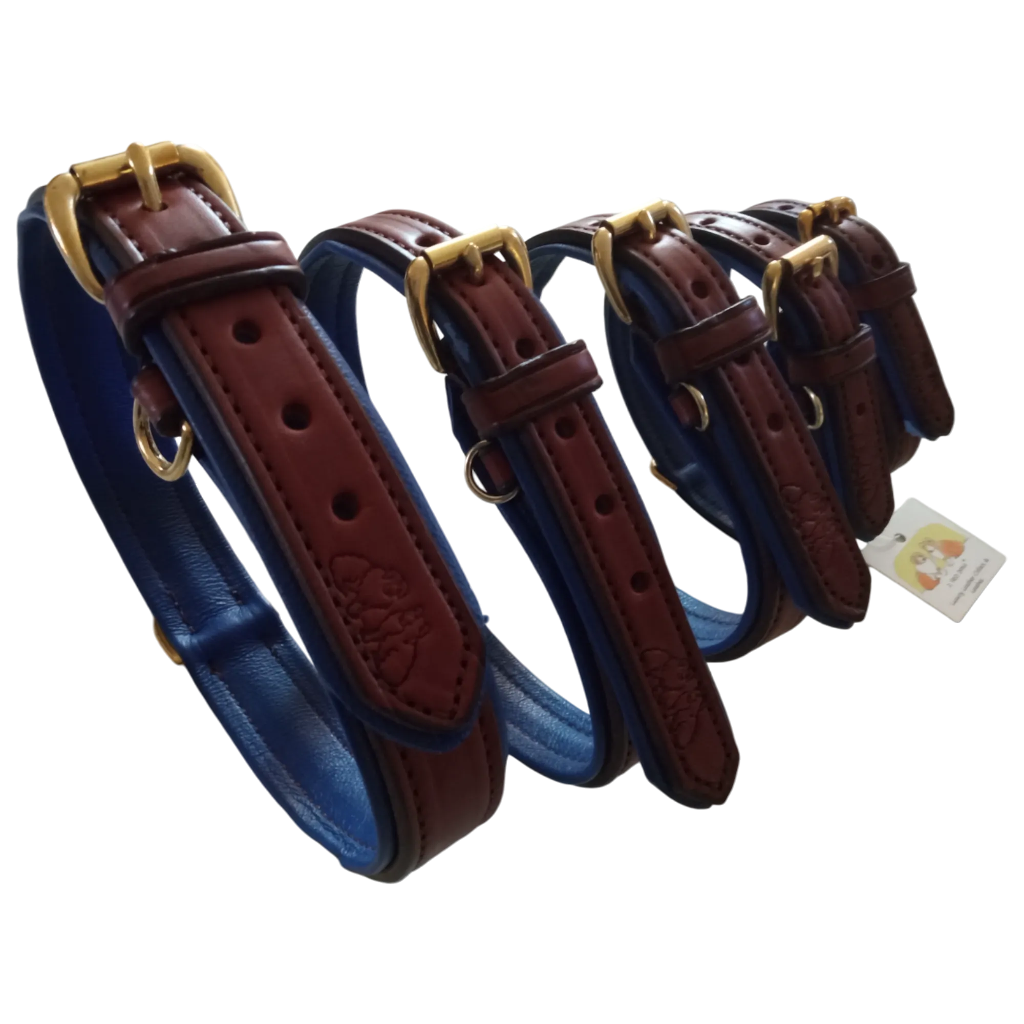 Leather Pet Collar | Luxury Dog Collar | Brown Leather Collar | Havana Brown Collar | Amish Made | Amish Dog Collar | High Quality Collar