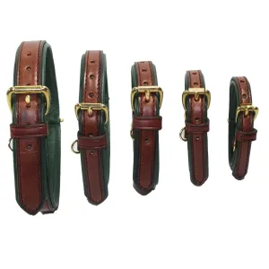 Leather Pet Collar | Luxury Dog Collar | Brown Leather Collar | Havana Brown Collar | Amish Made | Amish Dog Collar | High Quality Collar