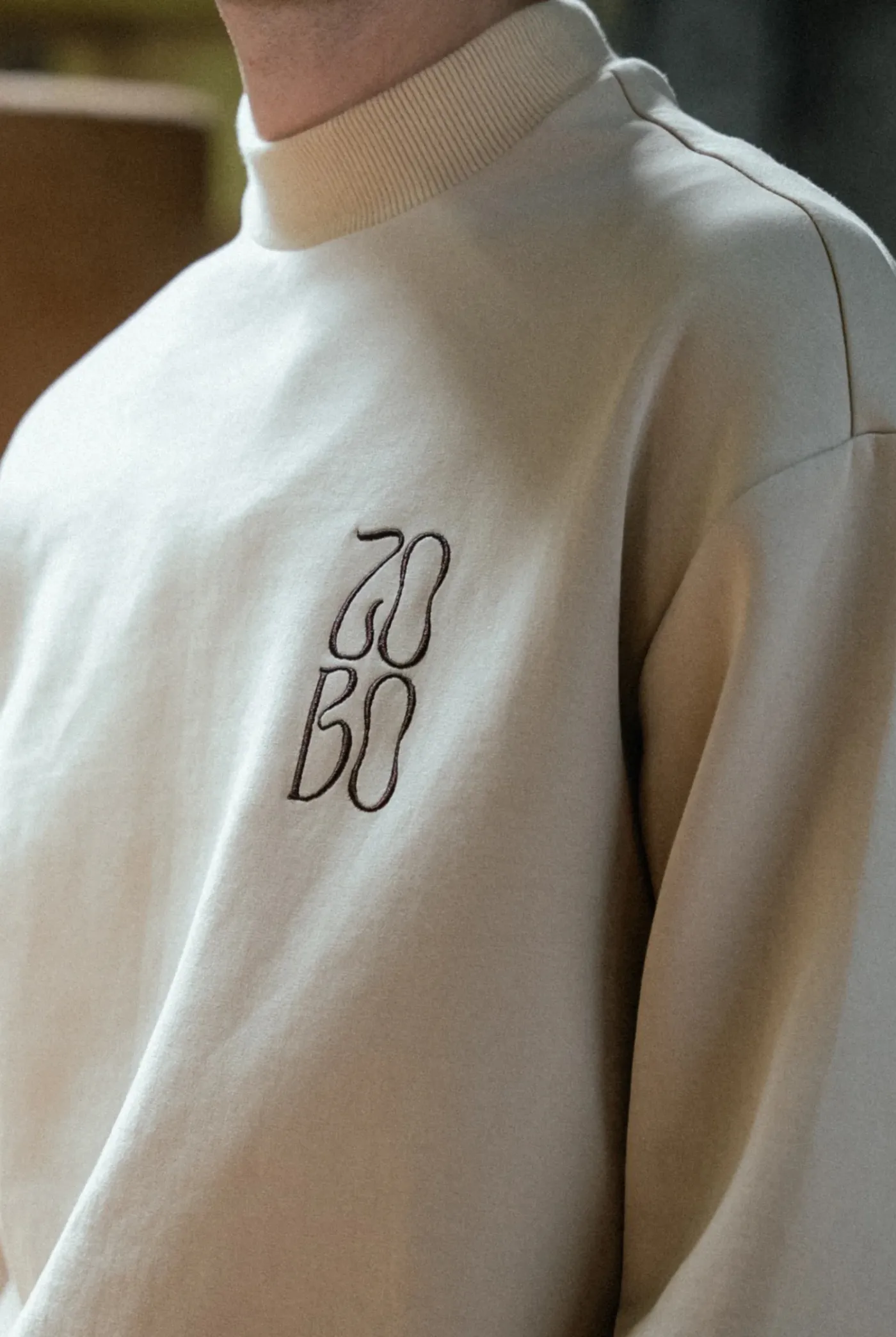 Lightweight Jumper in Beige