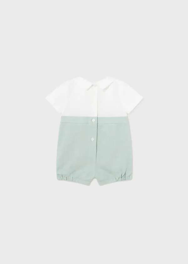 Linen Romper - Lagoon
