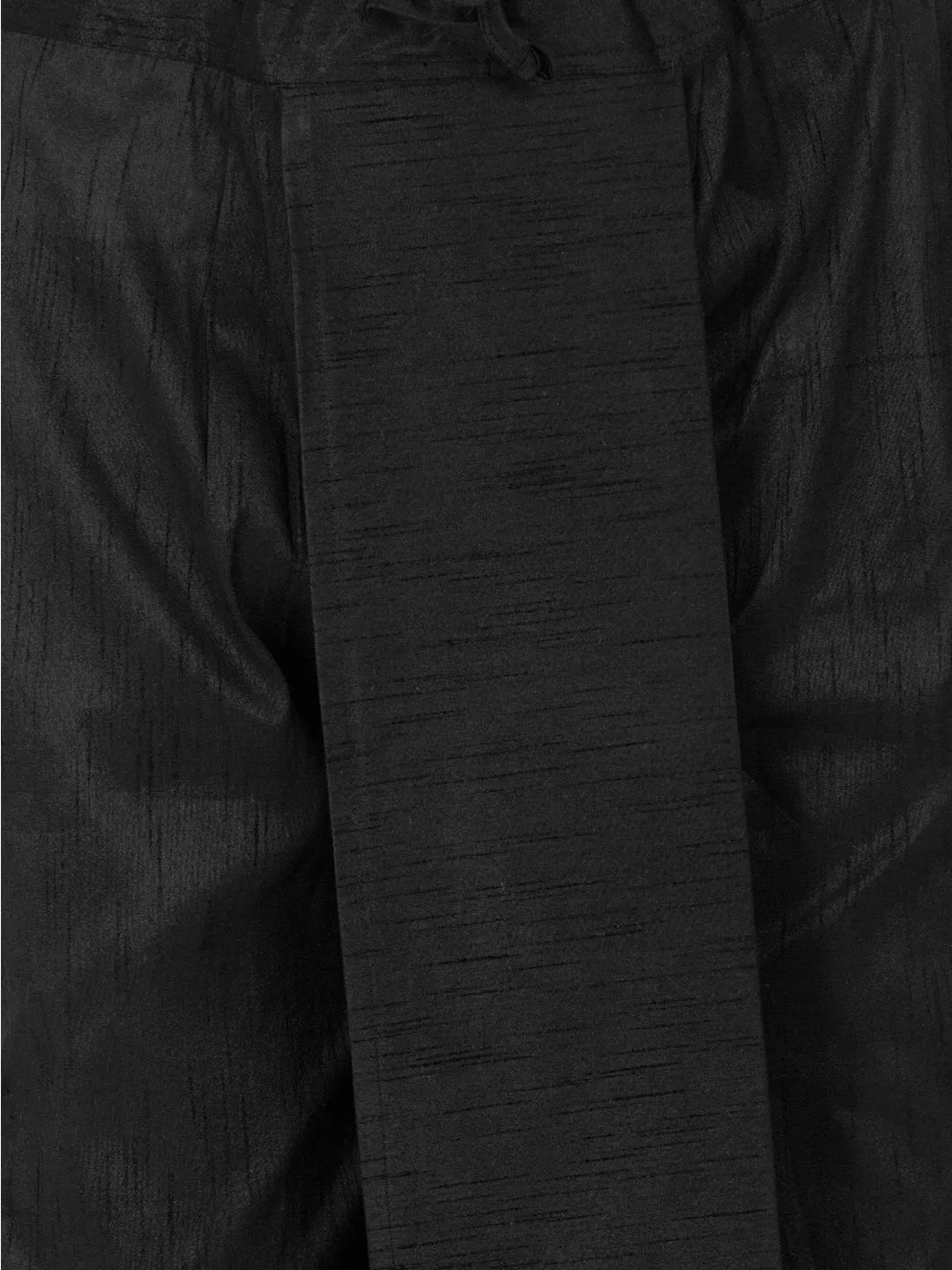 Men's Black Cotton Silk Dhoti