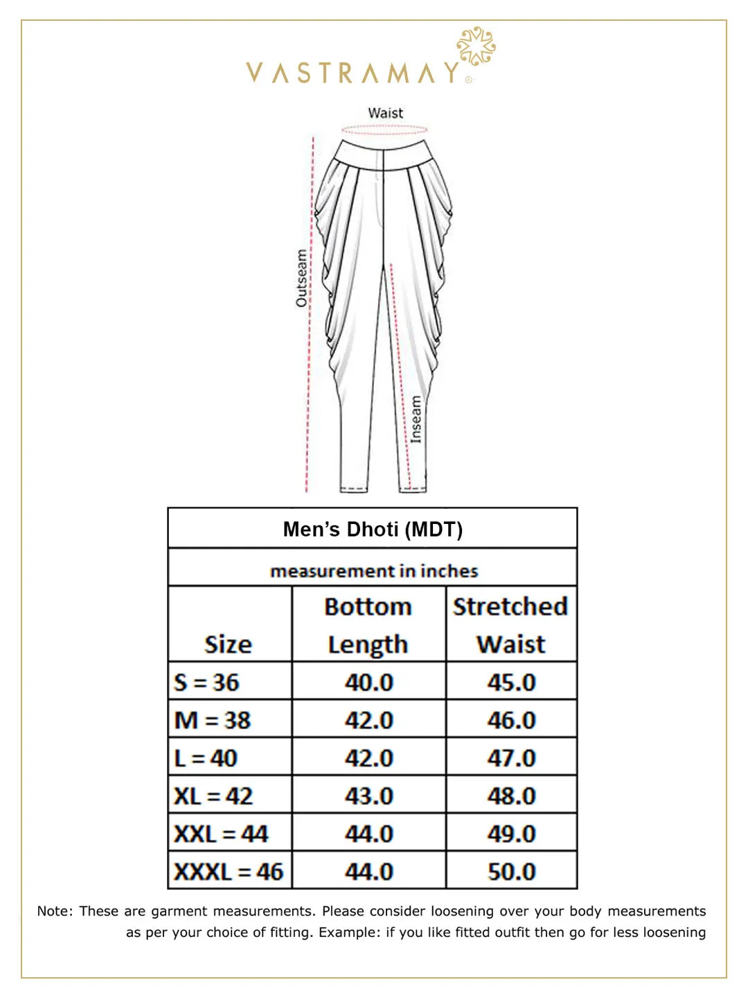 Men's Black Cotton Silk Dhoti