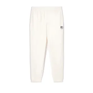 Men's Lacoste Tapered Leg Fleece Trackpants - White
