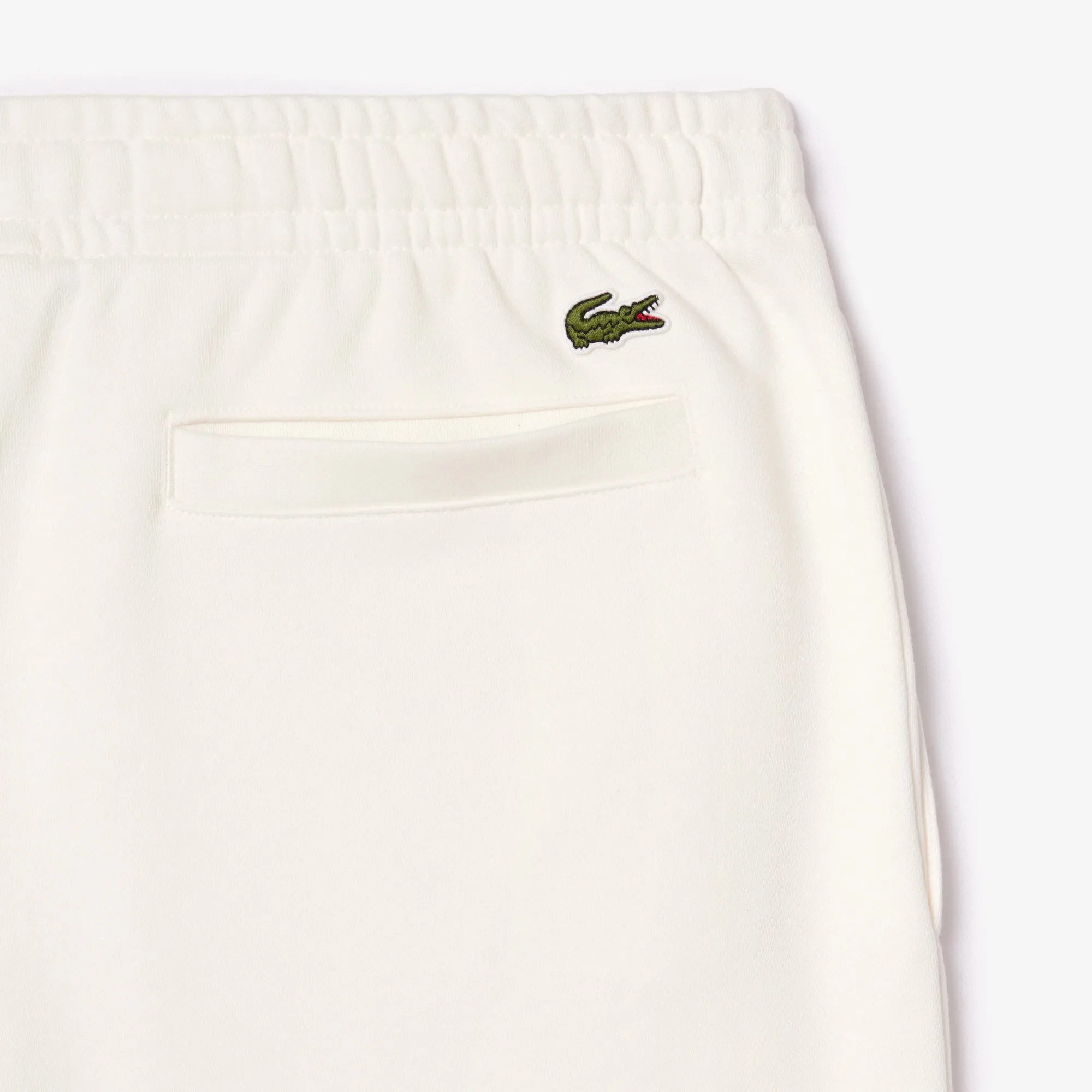 Men's Lacoste Tapered Leg Fleece Trackpants - White