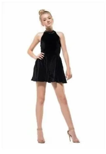 Miss Behave Safira Black Romper (SZ 14)