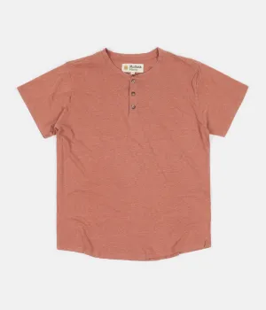 Mollusk Short Sleeve Henley T-Shirt - Mars Dust