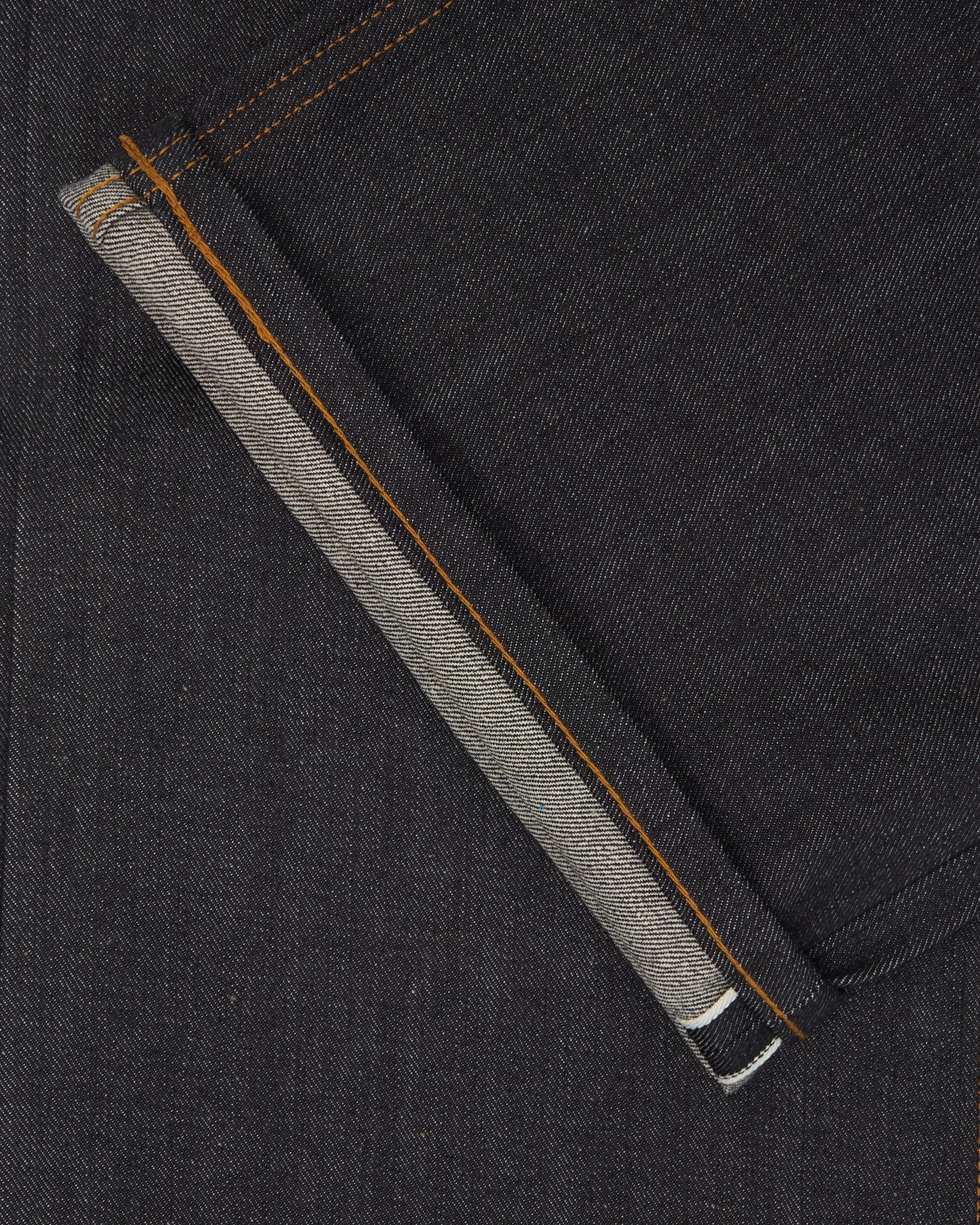 Naked & Famous Strong Guy Relaxed Straight Mens Jeans - Left Hand Twill Selvedge / Indigo