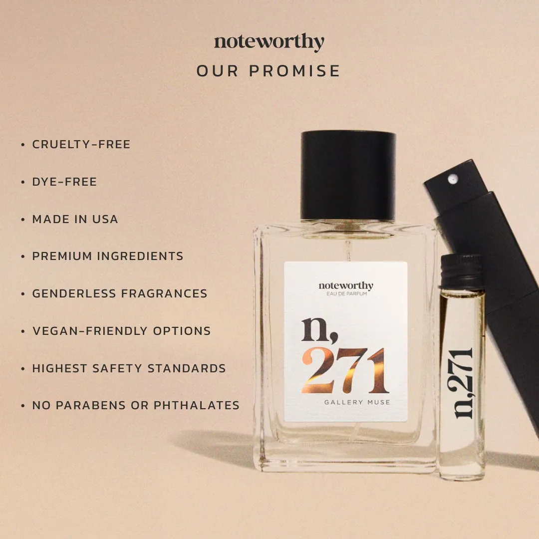 Noteworthy n,271 Eau De Parfum | Gallery Muse | Vanilla Blackcurrant Fragrance