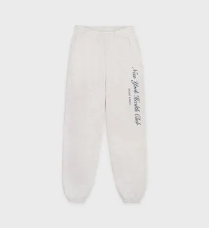 NY Health Club Sweatpant - Heather Gray/Navy