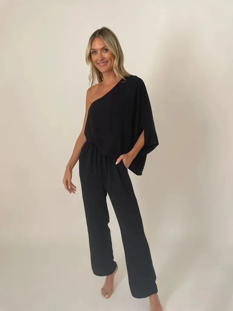 One Shoulder Jumpsuit