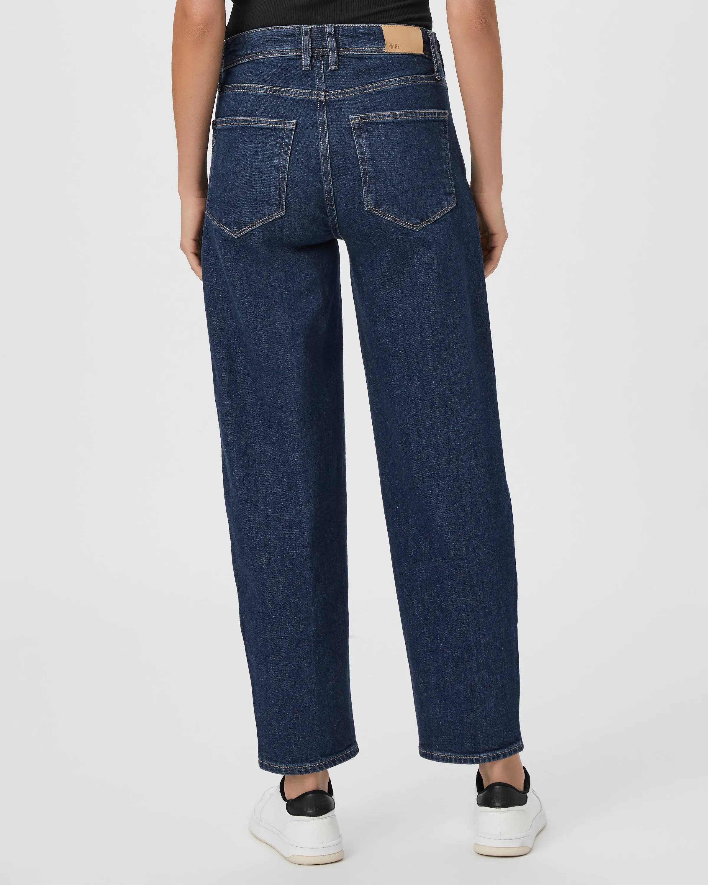 Paige Alexis Workwear Barrel Jeans in Gracie Lou