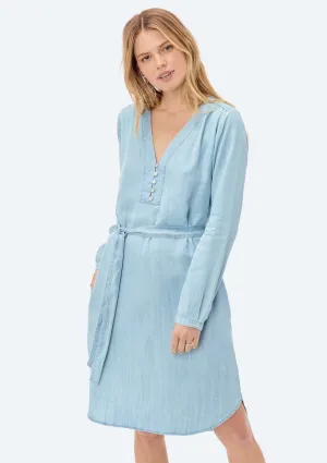 Poet Henley Midi Dress