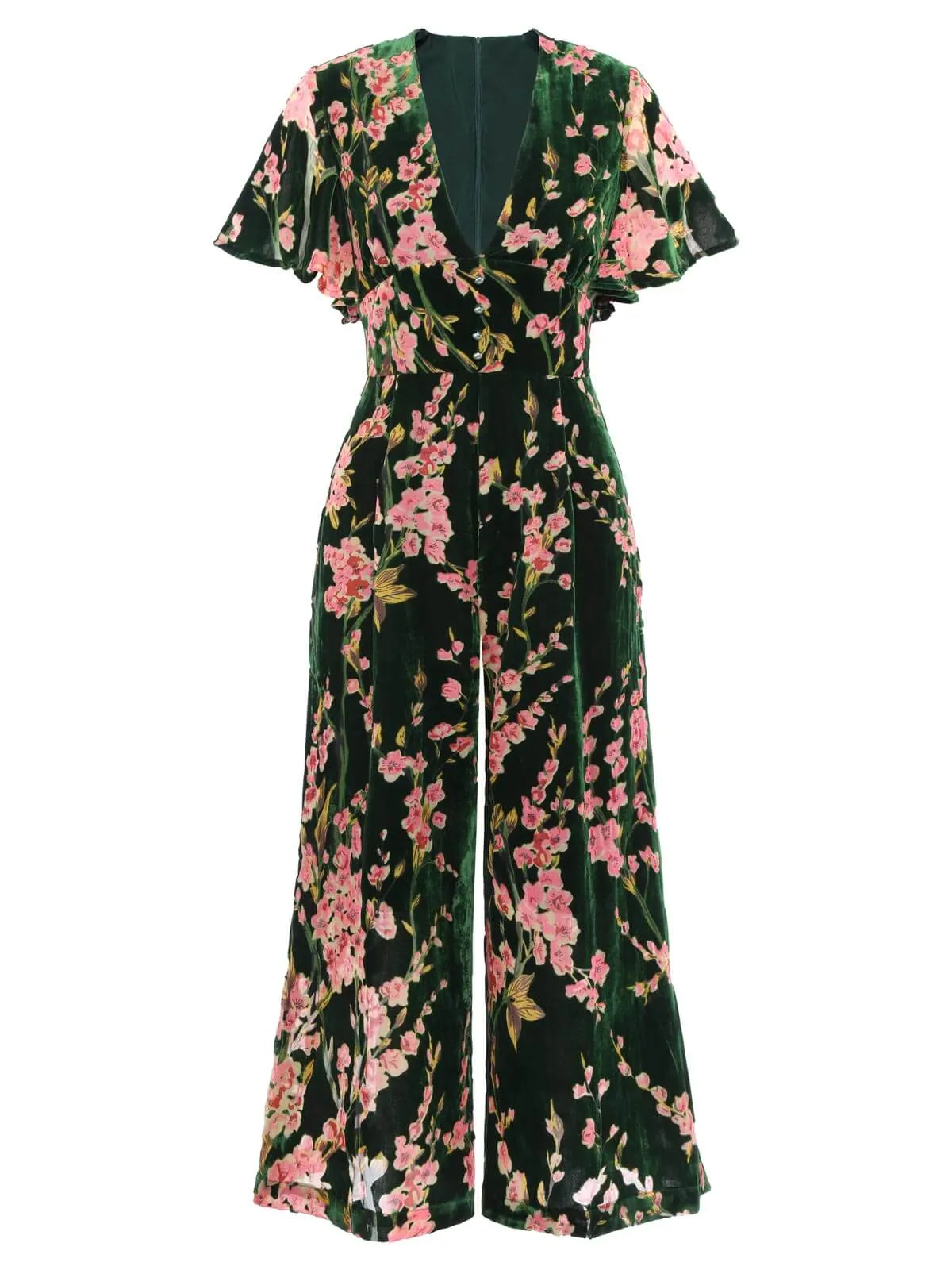 [Pre-Sale] Leopard 1930s Velvet Vintage Jumpsuit