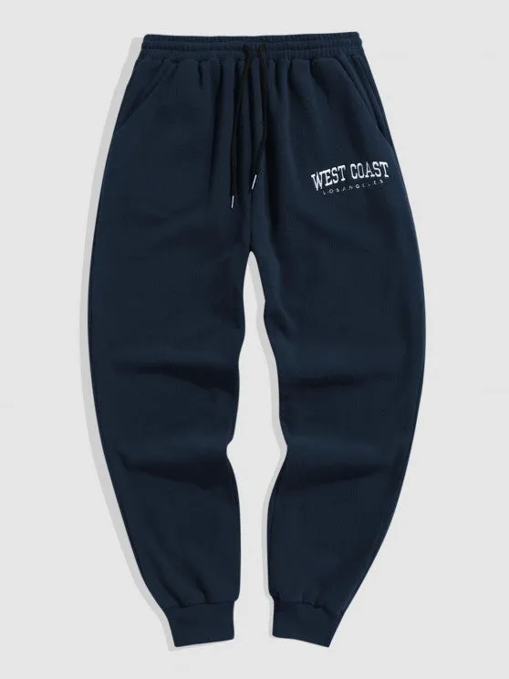 Printed Jacket And Sweatpants Set